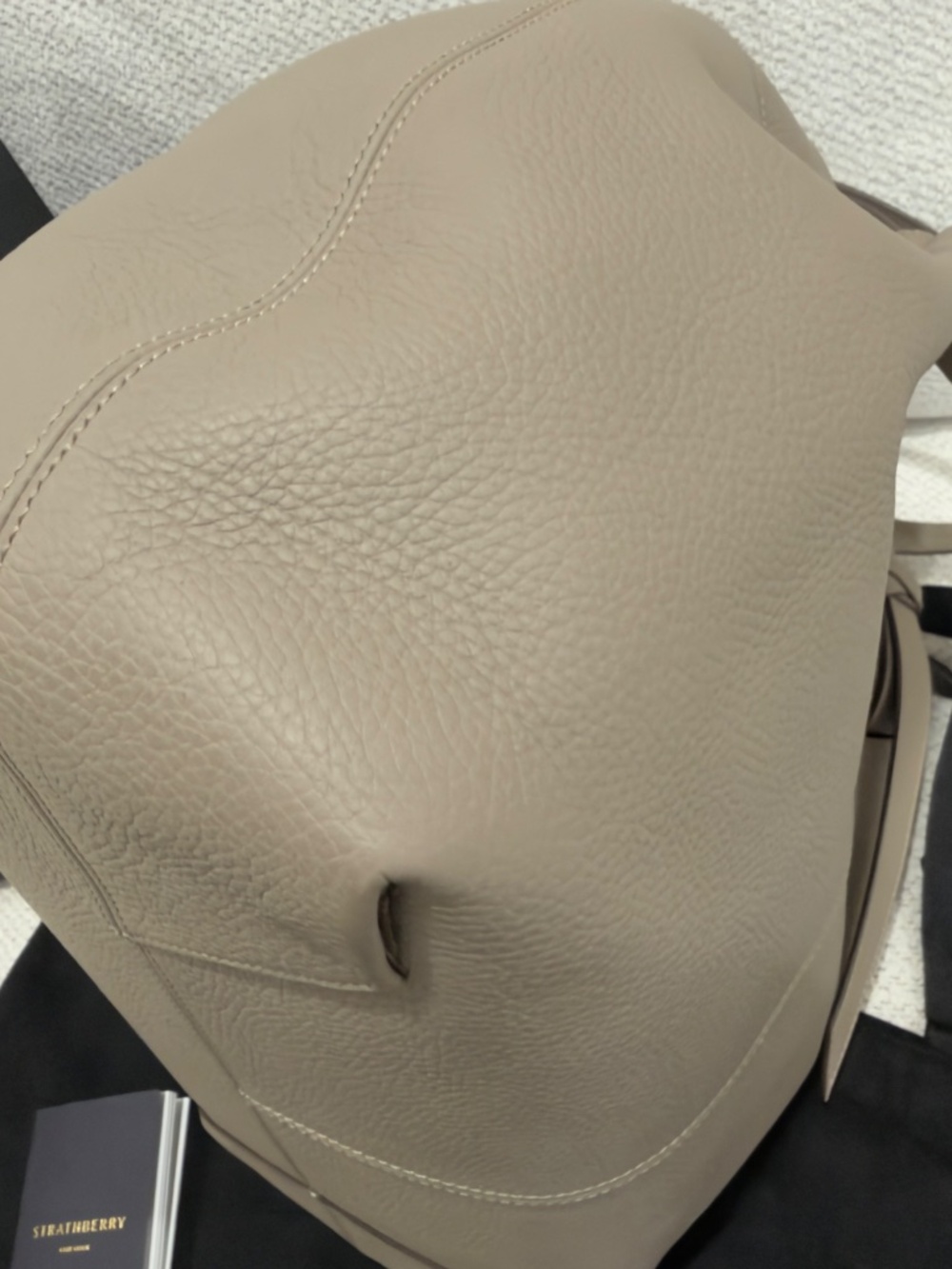 Strathberry Barra Tote in Taupe - Picture 7 of 15